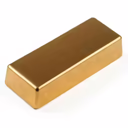 gold metal bar with no background
