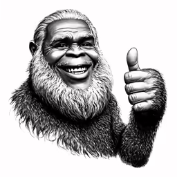a drawing of an image of a man with long hair