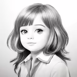 a black and white photo of a child