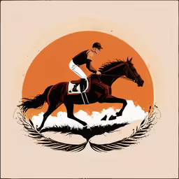 a person on a horse riding on the wind