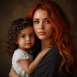an image of a woman holding her child