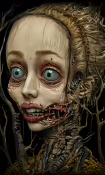 the corpse bride is depicted in this illustration