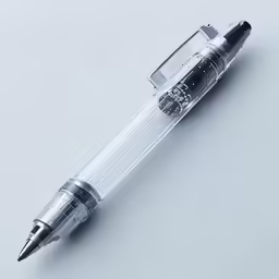 an elegant pen sitting in a glass container