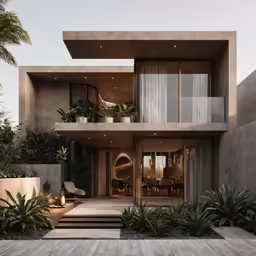 a house with stairs leading to its outside