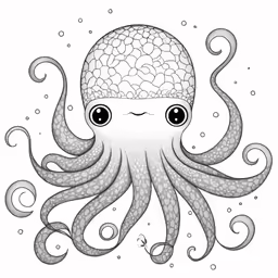 a print of an octopus with the words stay calm