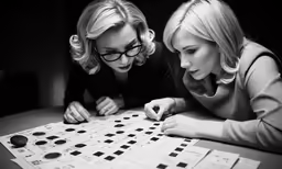 two women play the game of sudato on a table