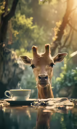 a brown and white cow standing next to a forest