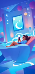 a cartoon of a woman reading a book