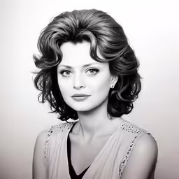 an old black and white photo of a woman