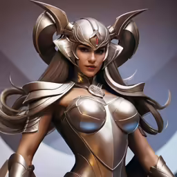 the digital art is very pretty in her armor