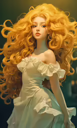 a beautiful young blond woman wearing a white dress