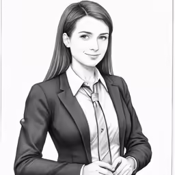 a black and white photo of a woman in suit and tie