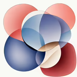 a series of circles that is on a white background