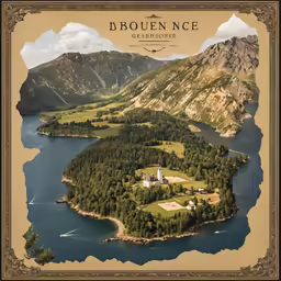 an island in the middle of a large body of water
