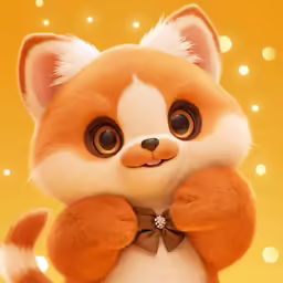 a little bear that is holding his hands in his lap