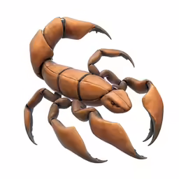 an artistically created crab is pictured