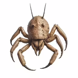 a large crab with an open mouth