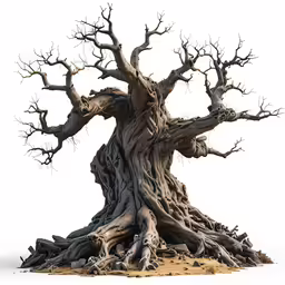 an old tree that has no leaves on it