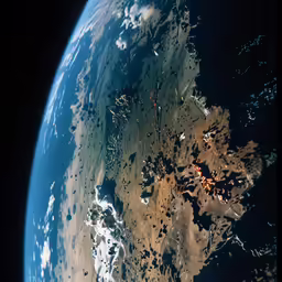 a picture of the earth taken from space