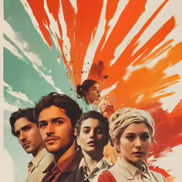 an illustration of a group of people in the movie the maze