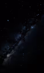 stars are lit in the sky, and the moon shines brightly