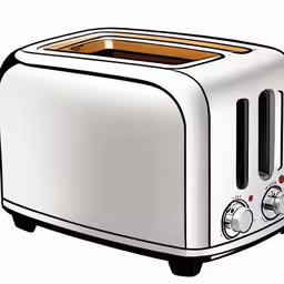 the toaster has a brown wooden top