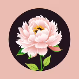 flowers arranged inside a circle with leaves,a pink flower sitting in a circle with leaves