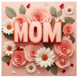 a flowery mothers day card