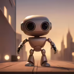 robot with eyes that look like a human