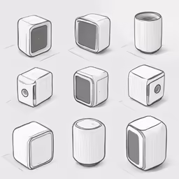a bunch of mugs that are next to each other