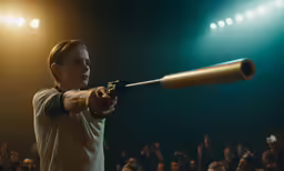 a person wearing white holding a bat in their hands