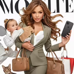 the woman has an adorable brown kitten in her hand