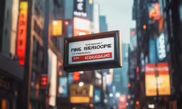 an animated photo of a city street at night