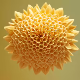 an unusual, intricate flower that resembles an onion
