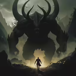 the poster for an upcoming game featuring an evil dragon