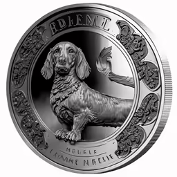 the dog breed is depicted in the design