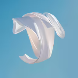 there is a wind sculpture flying in the blue sky