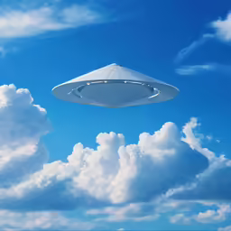 an unusual looking object floating through the sky