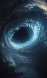 close up of blue eyes, with very many details