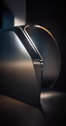 an unusual design light shining on the surface