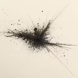 the black substance is spewing up into the sky