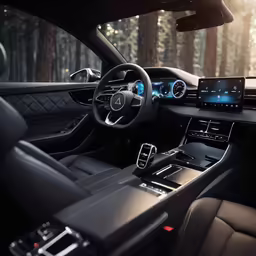 the dashboard of the mercedes e - class coupe