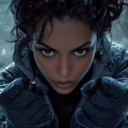 an image of a woman wearing gloves