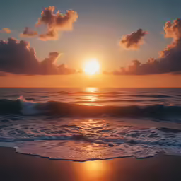 a beach scene with some very nice waves