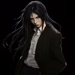an animated image of a male in a suit