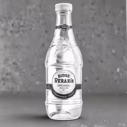 a bottle of beverage with a cap on it