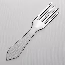 a black and white image of a fork