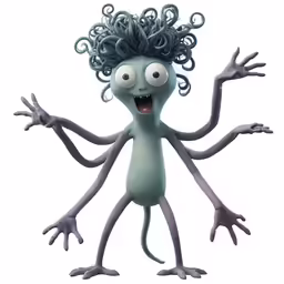 a cartoon character is shown in full body