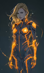 a stylized art work of the character silver, in a futuristic style