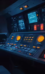 a picture of the control board of an aircraft